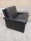Black Leather Armchair from Icf De Padova, 1970s, Image 4