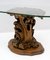 Tavolino da caffè Mid-Century moderno con base in legno intagliato, Immagine 7