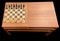 Teak Coffee Table with Reversible Top with Inlaid Chess Board with Boxed Chess Set 6