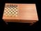 Teak Coffee Table with Reversible Top with Inlaid Chess Board with Boxed Chess Set 5