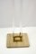 Minimalist Italian Acrylic Glass and Travertine Coat Hanger, 1960s 6