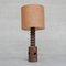 Mid-Century Wooden Oak Rustic Floor Lamp 9