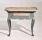 Table Rococo Scandinave avec Plateau en Faux Marbre Peint, 1750s 1