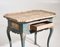 Scandinavian Rococo Table in Old Paint and Faux Painted Marble Top, 1750s, Image 7