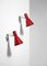 Italian Red Lacquered Sconces from Stilnovo, 1960s, Set of 2 10