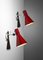 Italian Red Lacquered Sconces from Stilnovo, 1960s, Set of 2 7