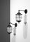 French Lanterns in Lacquered Metal and Frosted Glass, Set of 3, Image 2