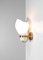 Swedish Brass and Opaline Wall Lamp in the Style of Paavo Tynell, 1960s 7