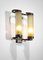 Art Deco Sconces in Glass and Brass by Jacques Quinet, 1940s, Set of 2 9