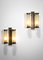 Art Deco Sconces in Glass and Brass by Jacques Quinet, 1940s, Set of 2 11