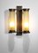 Art Deco Sconces in Glass and Brass by Jacques Quinet, 1940s, Set of 2 8