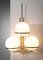 Large Italian Sconces with 3 Opaline Globes, 1960s, Set of 2 4