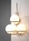 Large Italian Sconces with 3 Opaline Globes, 1960s, Set of 2 7