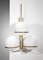Large Italian Sconces with 3 Opaline Globes, 1960s, Set of 2 5