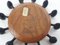 Round Teak and Metal Candleholder from Digsmed, Denmark, 1964 2