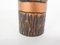 Schwere Bronze Vase mit Kupfer Details 8