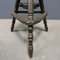 Antique Dark Work Stool with Spindle 18