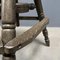 Antique Dark Work Stool with Spindle 20