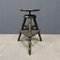 Antique Dark Work Stool with Spindle 2