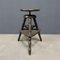Antique Dark Work Stool with Spindle, Image 2