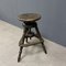 Antique Dark Work Stool with Spindle 10