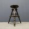 Antique Dark Work Stool with Spindle, Image 4