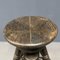 Antique Dark Work Stool with Spindle 16