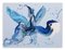 Nikolaos Schizas, Blue Freedom, 2021, Acrylic on Canvas 1