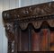 17th Century Gothic Revival Bookcase with Sideboard & Cherub Decoration 12