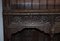 17th Century Gothic Revival Bookcase with Sideboard & Cherub Decoration 9