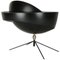Mid-Century Modern Black Saturn Table Lamp by Serge Mouille 1