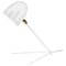 Mid-Century Modern White Cocotte Table Lamp by Serge Mouille 1