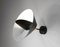 Mid-Century Modern Black Saturn Wall Lamp by Serge Mouille, Image 4