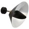 Mid-Century Modern Black Saturn Wall Lamp by Serge Mouille, Image 1