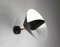 Schwarze Mid-Century Modern Saturn Wandlampe von Serge Mouille 6