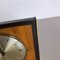Vintage Hollywood Regency Brass Walnut Brass Table Clock from Junghans Electronic, Germany, Image 8