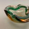 Large Multi-Color Murano Glass Shell Ashtray, Italy, 1970s 12