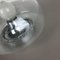 Vintage Ice Glass Bubble Wall Light from Hillebrand Leuchten, Germany 8