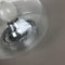 Vintage Ice Glass Bubble Wall Light from Hillebrand Leuchten, Germany, Image 8