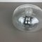 Vintage Ice Glass Bubble Wall Light from Hillebrand Leuchten, Germany 6