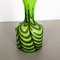 Grand Vase Pop Art Vintage en Opaline Verte, Italie, 1970s 3