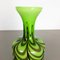 Large Vintage Pop Art Green Opaline Vase, Italy, 1970s 7