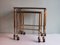 Hollywood Regency Style Nesting Tables with Wheels, 1960s, Set of 3, Image 6