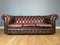 Britisches Ochsenblut Chesterfield Ledersofa, 1980er 2