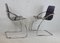 Französische Mauve Acrylglas Stühle mit Stahlrohrgestell von Yves Christin für Airborne, 1970er, 2er Set 16