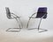 French Tubular Steel Mauve Acrylic Glass Chairs by Yves Christin for Airborne, 1970s, Set of 2, Image 5
