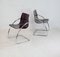 French Tubular Steel Mauve Acrylic Glass Chairs by Yves Christin for Airborne, 1970s, Set of 2 21