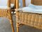 Rattan and Wicker Armchairs, Set of 3, Image 12