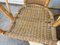Rattan and Wicker Armchairs, Set of 3 4