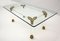 Mid-Century Coffee Table in Acrylic Glass and Brass with Snake Head Details, Italy, 1970s, Image 4